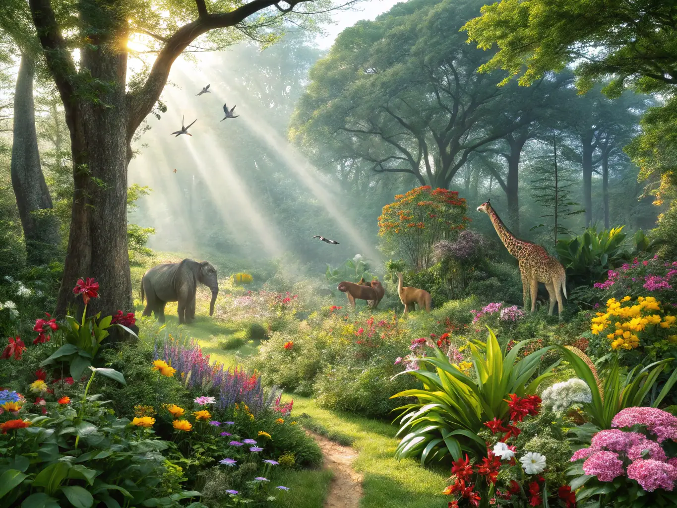 An image of local wildlife thriving in a protected habitat, showcasing the biodiversity conservation efforts of LES AMIS DES BOIS DE LORGE.